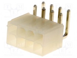 Socket; wire-board; male; N42G; 4.2mm; PIN: 8; THT; 600V; 9A; tinned