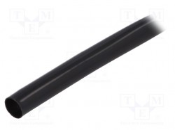 Insulating tube; PVC; black; -20÷125°C; Øint: 10mm; L: 200m; UL94V-0