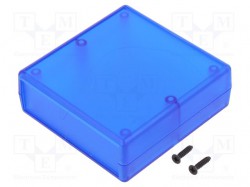Obudowa: z panelem; 1593; X: 74mm; Y: 75mm; Z: 27mm; ABS