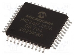 IC: mikrokontroler PIC; Pamięć: 256kB; SRAM: 16kB; 2÷3,6VDC; SMD