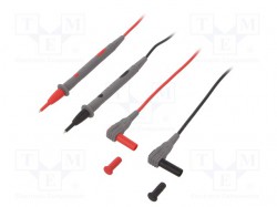 Test leads; Inom: 10A; Len: 1.2m; test leads x2; red and black