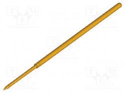 Igła testowa; Ugięcie sprężyn: 4,3mm; 6,35mm; 3A; stal; złocony