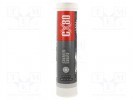 Grease; black; paste; Ingredients: graphite; cartridge; -30÷600°C