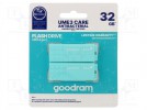 Pendrive; USB 3.2; 32GB; R: 60MB/s; W: 20MB/s; USB A; mintgrün