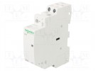 Stycznik: 2-biegunowy instalacyjny; 25A; 230÷240VAC; NO x2; IP20