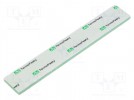Tape: heat transfer; W: 20mm; L: 130mm; Thk: 3mm; 2.4W/mK