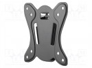 Halter für LCD/LED; schwarz; slim,beständig; 25kg