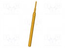 Prüfnadel; Arbeitshub: 4mm; 8mm; 5A; CuBe; vergoldet; Ø: 0,64mm; rund
