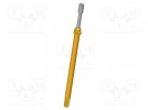 Prüfnadel; Arbeitshub: 4mm; 5,3mm; 8A; CuBe; rhodiniert; Ø: 1,5mm