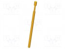 Prüfnadel; Arbeitshub: 4mm; 5,3mm; 5A; CuBe; vergoldet; Ø: 2mm; 0,6N