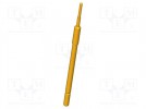 Prüfnadel; Arbeitshub: 4mm; 8mm; 8A; CuBe; vergoldet; Ø: 0,8mm; rund