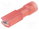 Konektor: płaski; 2,8mm; 0,5mm; żeński; 0,75÷1,25mm2; zaciskanie