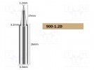 Lötspitze; geschraubt; 1,2mm; für Lötstationen