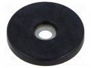 Podkładka; Śr.podstawy: 25mm; stal ocynkowana; H: 3mm; przykręcany