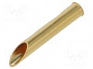 Buchse für Prüfnadel; vergoldet; KS-103; L: 22mm; Testnadel