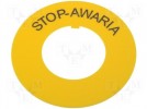 Unterlegscheibe für Warnhinweise; 22mm; ØÖffng:22,5mm; Ø:60mm