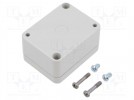 Enclosure: multipurpose; X: 65mm; Y: 35mm; Z: 50mm; EUROMAS; ABS