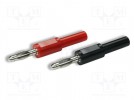 Złącze laboratoryjne: bananowe 4mm; adapter; 10A; 30VAC; 60VDC