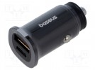 USB power supply; USB A socket,USB C socket; Sup.volt: 12÷24VDC