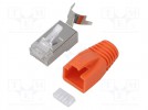 Złącze: RJ45; wtyk; PIN: 8; Kat: 6a,7; ekranowane; 8p8c; 8mm; 23AWG