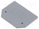 Separating plate; grey