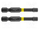 Bit; Torx®; TX30; 1/4"; L. ges: 50mm; 2Stk; schlag