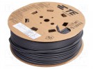 Heat shrink sleeve; glued; 4: 1; 8mm; black; polyolefine; reel; ATUM
