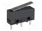 Mikroprzełącznik SNAP ACTION; SPDT; ON-(ON); SS-P; IP40; -25÷85°C