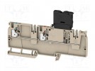 Złączka: szynowa; A; 6,3A; 250V; push-in; beżowy; wemid; 10AWG÷26AWG