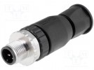 Connector: M12; male; PIN:5; straight; A code-DeviceNet / CANopen