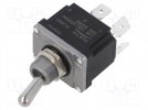 Schalter: Hebelschalter; Pos: 2; DPST; OFF-(ON); 16A/250VAC