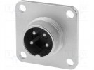 Connector: circular; Series: C091D; male; socket; silver plated