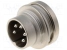 Connector: circular; Series: C091A; male; socket; silver plated