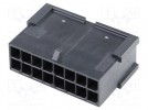 Złącze: przewód-przewód; wtyk; PIN: 16; Micro-Fit 3.0; proste; 3mm