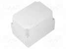 Obudowa: uniwersalna; X: 130mm; Y: 180mm; Z: 125mm; MNX; ABS; szary