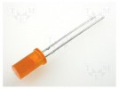 LED; 5mm; orange; 3÷7mcd; 100°; Front: flat; 2÷2.5V