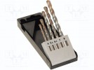 Drills; Ø:4 mm,5,5 mm,6,5 mm,7 mm,8 mm; Application: concrete