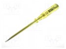 Voltage tester; insulated; slot; 4,0x0,6mm; Blade length: 100mm