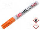 Marker: paint marker; orange; MARKER PEN; Tip: round; 3mm