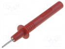 Probe tip; 36A; red; Tip diameter: 2mm; Socket size: 4mm