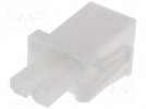 Wtyk; przewód-płytka; żeńskie; bez styków; 4,14mm; PIN:2; 600V