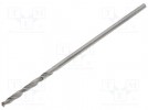Drill bit; Ø:0.9mm; Application: metal, plastic; hardened