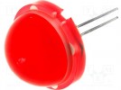 LED; 20mm; red; 4-13mcd; 120°; No.of term:2; 20mA; Front: convex