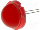 LED; 20mm; red; 40-75mcd; 120°; No.of term:2; 20mA; Front: convex