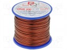 Coil wire; double coated enamelled; 1mm; 0,25kg; -65÷200°C