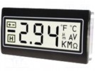 Panelowy miernik napięcia DC; LCD 3,5 cyfry 14mm,podświetlany