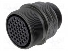 Connector: circular; plug; for cable; PIN: 37; female; soldering