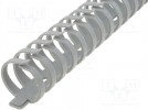 Wiring duct; L:500mm; grey; Dimensions:29x24.9mm
