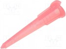 Needle: plastic; 1.5"; Size:24; straight; 0.37mm