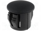 Stopper; polyamide; Wall thick:3.3mm; Hole dia:9mm; H:10.1mm